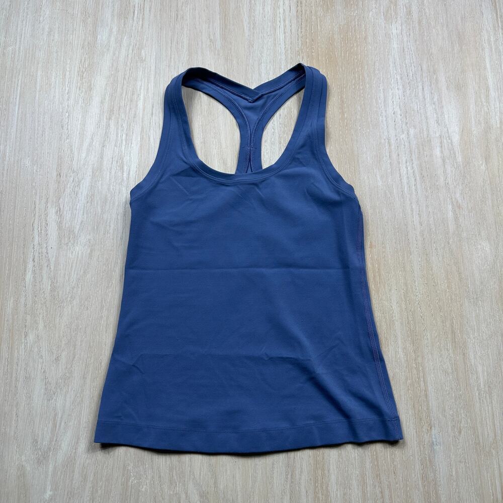 Lululemon Blue Racerback Athletic Workout Yoga Running Performance Tank Top